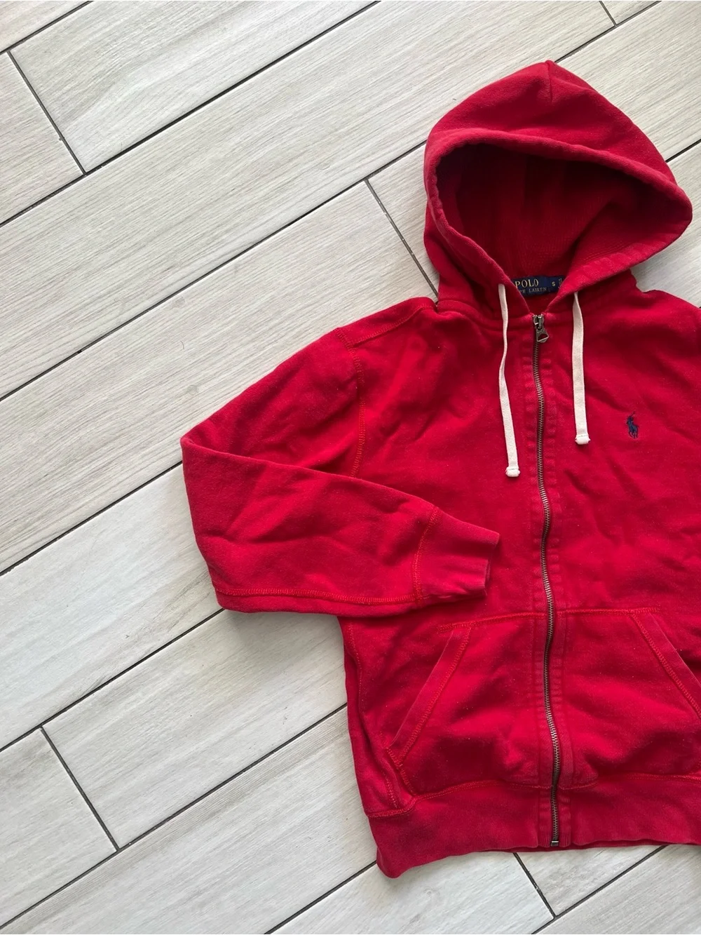 Polo Ralph Lauren Men Fleece Hoodie Red - Size Small